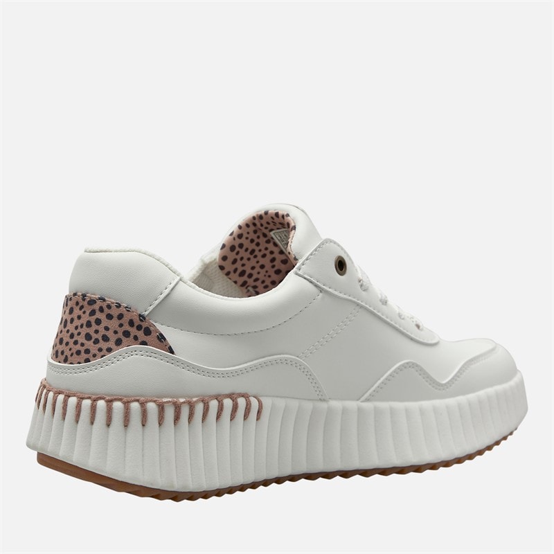 SKECHERS Womens Bobs Vista Casual Stroll Trainers White - Image 5