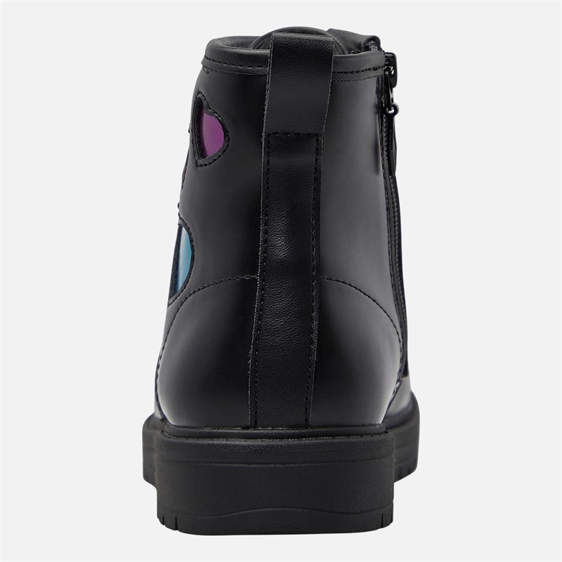 SKECHERS Infant Girls Gravlen Metallic Amor Boots Black - Image 3