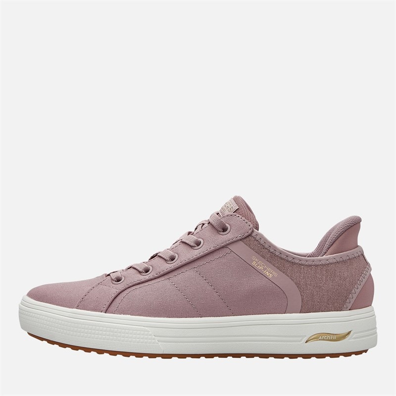 SKECHERS Womens Arch Fit Arcade Trainers Mauve - Image 1