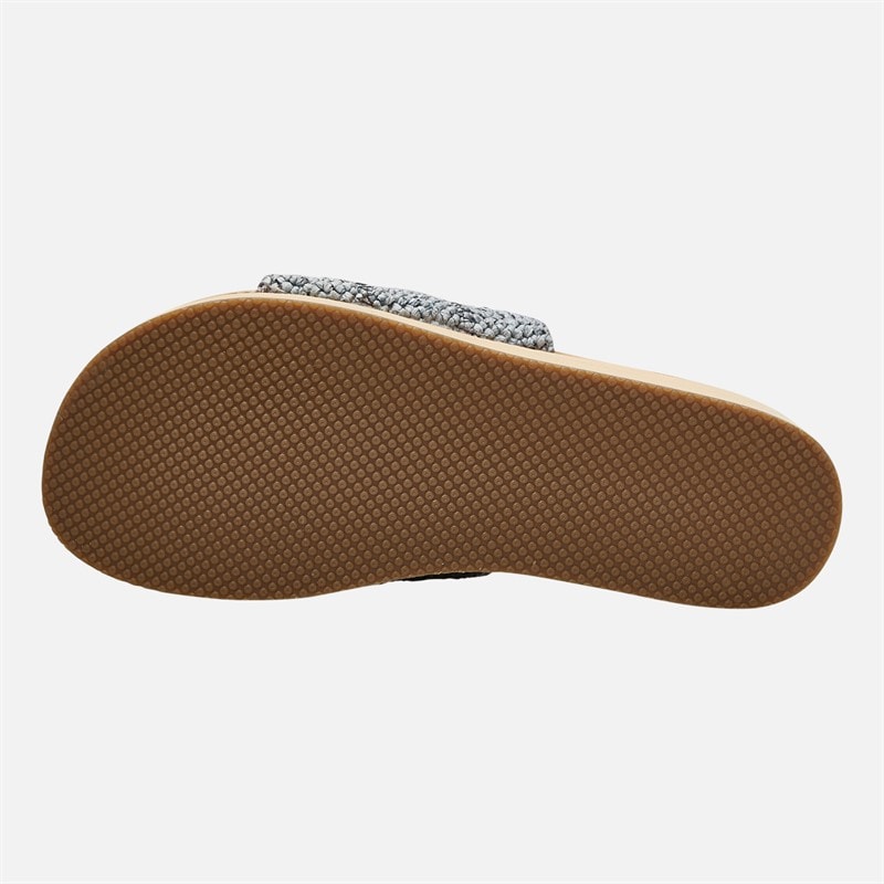 SKECHERS Womens Summer Salt Spray Wedge Comfort Sandals Blue - Image 2