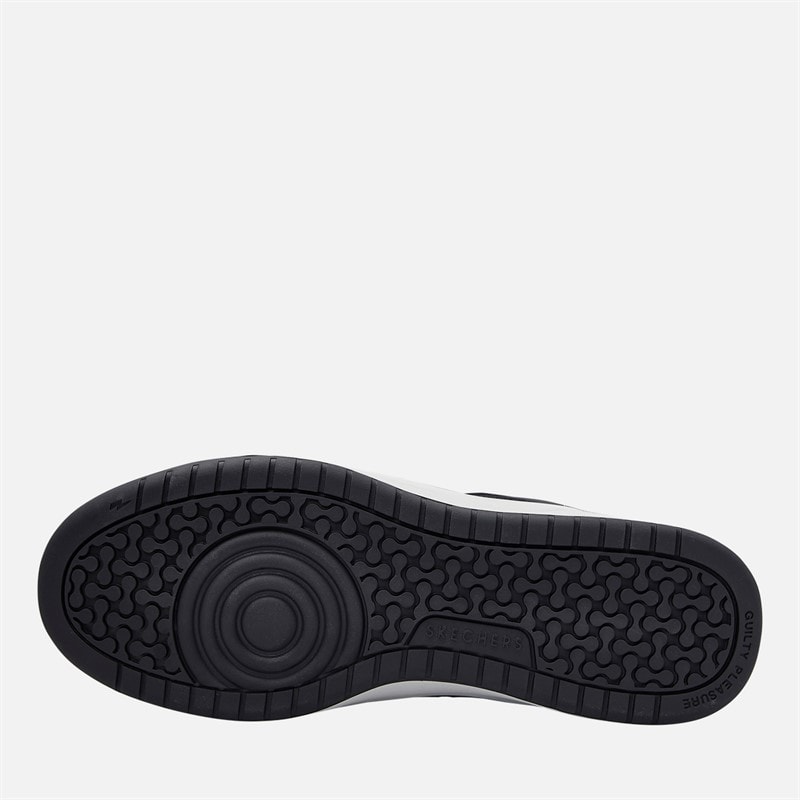 SKECHERS Mens Koopa Court Volley Low Varsity Trainers Black - Image 2