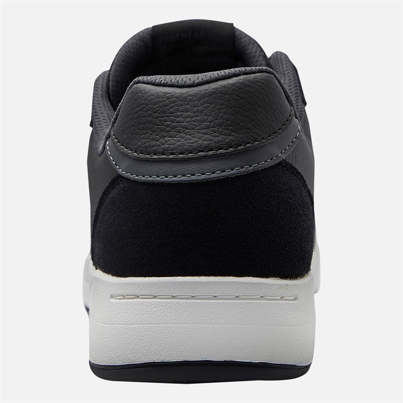 SKECHERS Mens Koopa Court Volley Low Varsity Trainers Black - Image 3