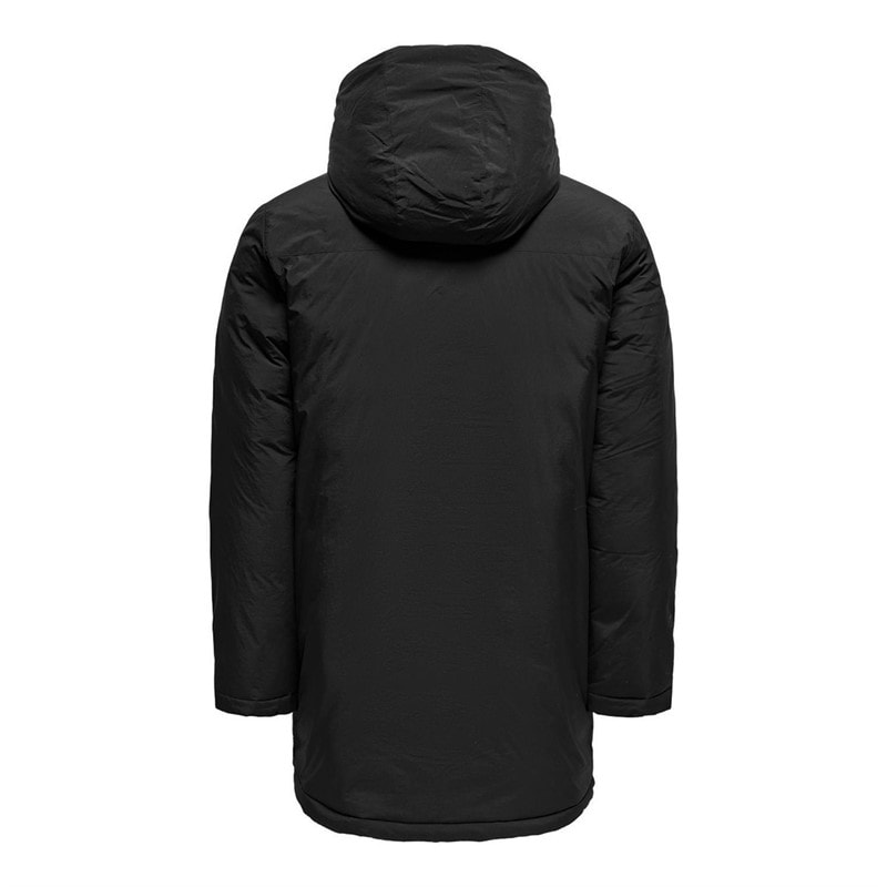 ONLY & SONS Mens Global Parka Jacket Black - Image 2