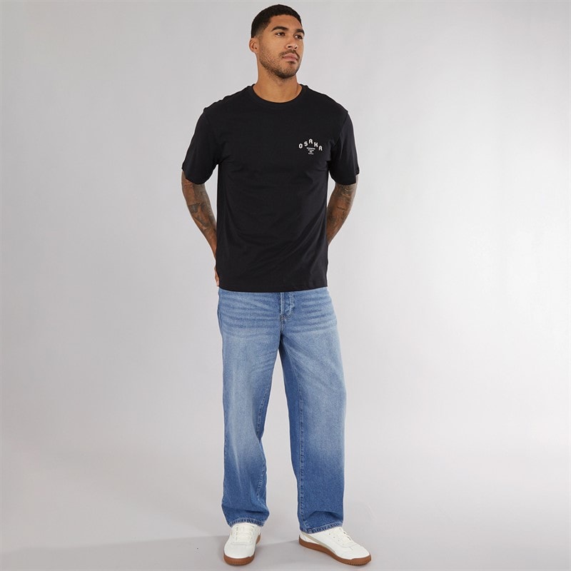 ONLY & SONS Mens Tristan Relaxed T-Shirt Black/Osaka Dragon - Image 4