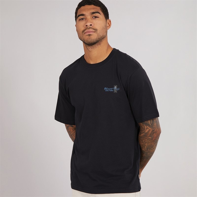 ONLY & SONS Mens Tristan Relax T-Shirt Black/Mount Fuji - Image 2