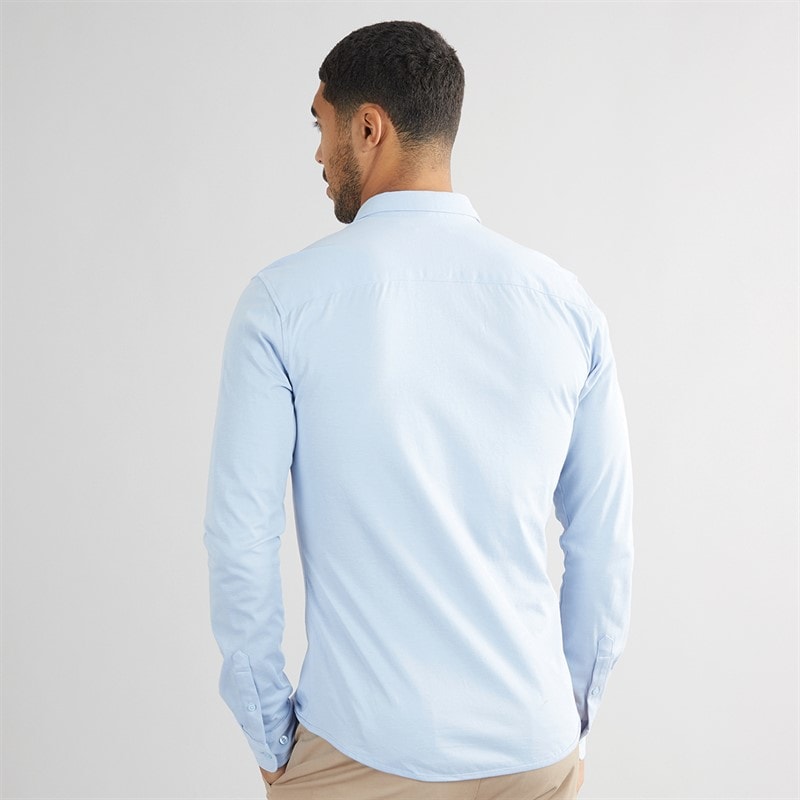 ONLY & SONS Mens Robin Long Sleeve Stretch Shirt Cashmere Blue - Image 2