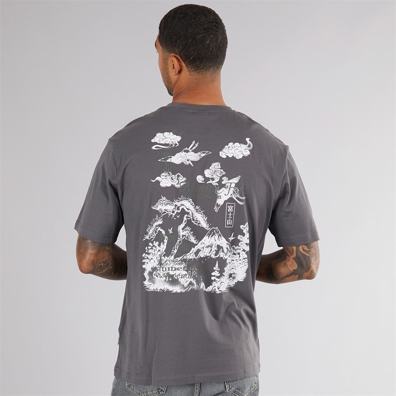 ONLY & SONS Mens Tristan Relax T-Shirt Mount Fuji - Image 3