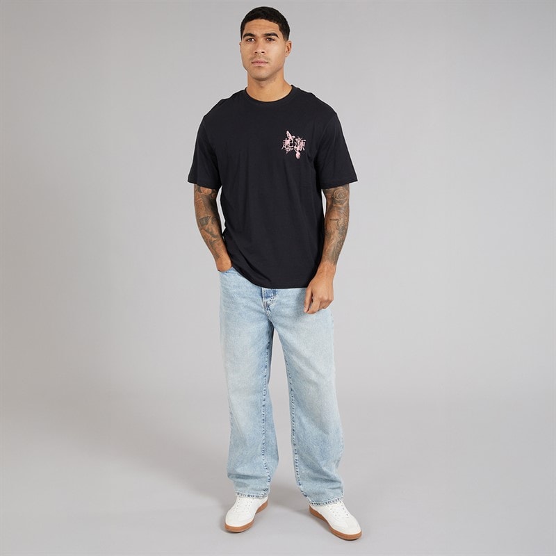 ONLY & SONS Mens Tristan Relaxed T-Shirt Black/Birds - Image 4