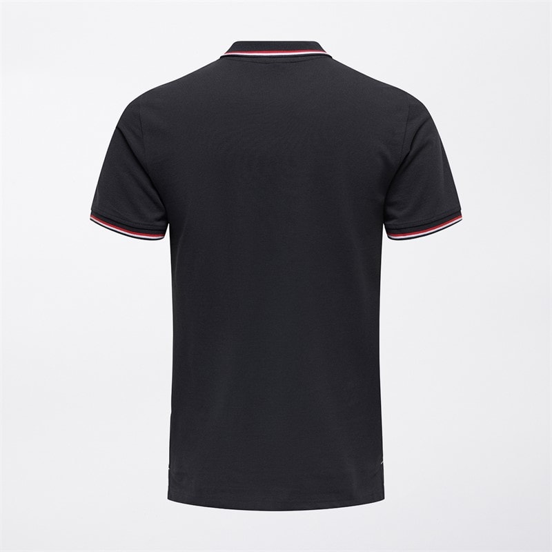 ONLY & SONS Mens Fletcher Slim Polo Shirt Dark Navy/Bright White/Fiery Red - Image 2