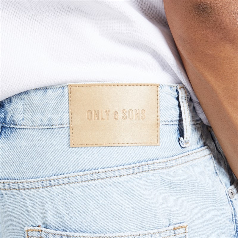 ONLY & SONS Mens Carl Balloon Jeans Light Blue Denim - Image 3