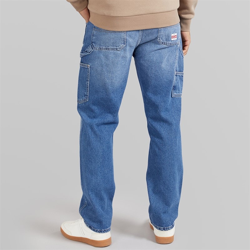 ONLY & SONS Mens Edge Straight Jeans Medium Blue Denim - Image 2