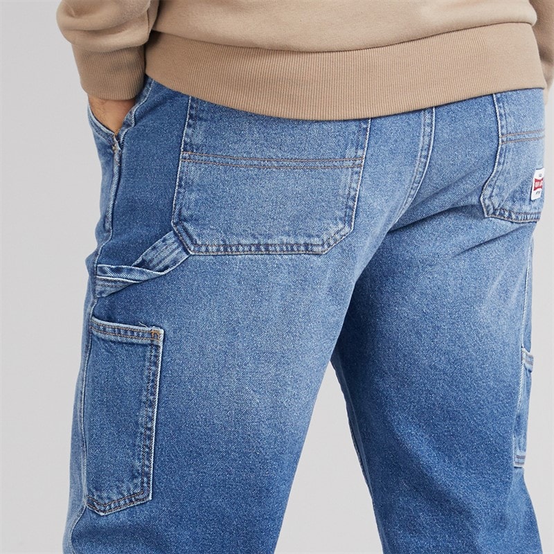 ONLY & SONS Mens Edge Straight Jeans Medium Blue Denim - Image 5
