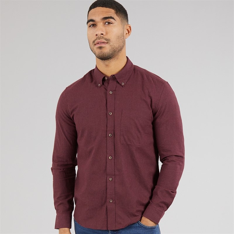ONLY & SONS Mens Jupiter Long Sleeve Shirt Fudge