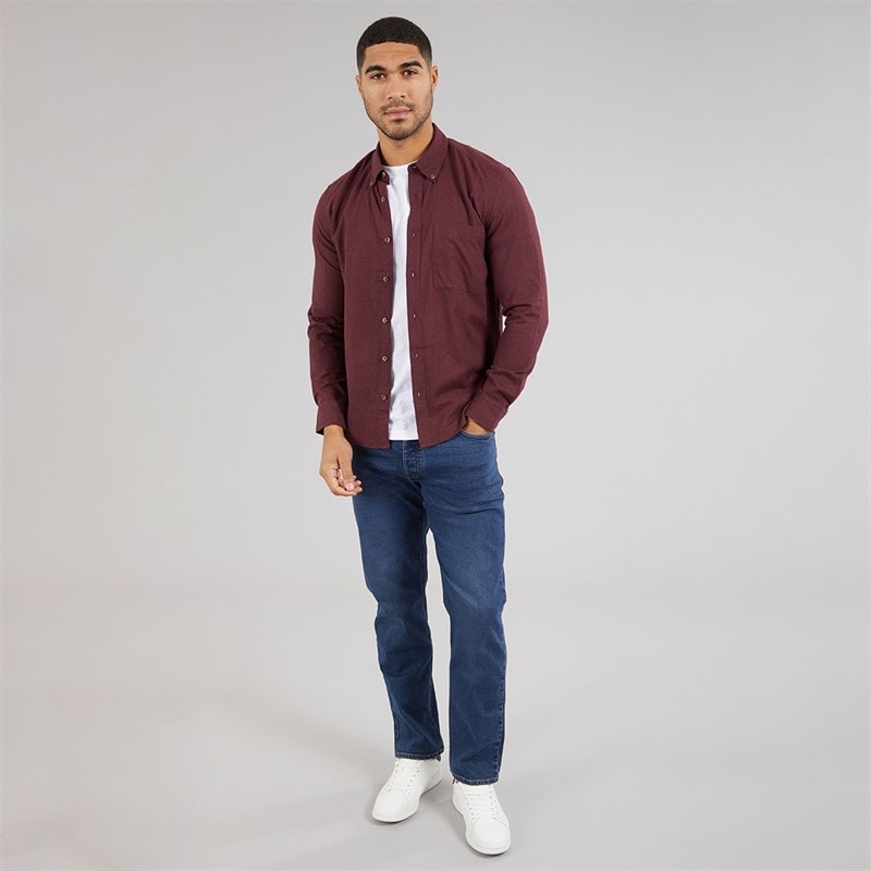ONLY & SONS Mens Jupiter Long Sleeve Shirt Fudge - Image 3