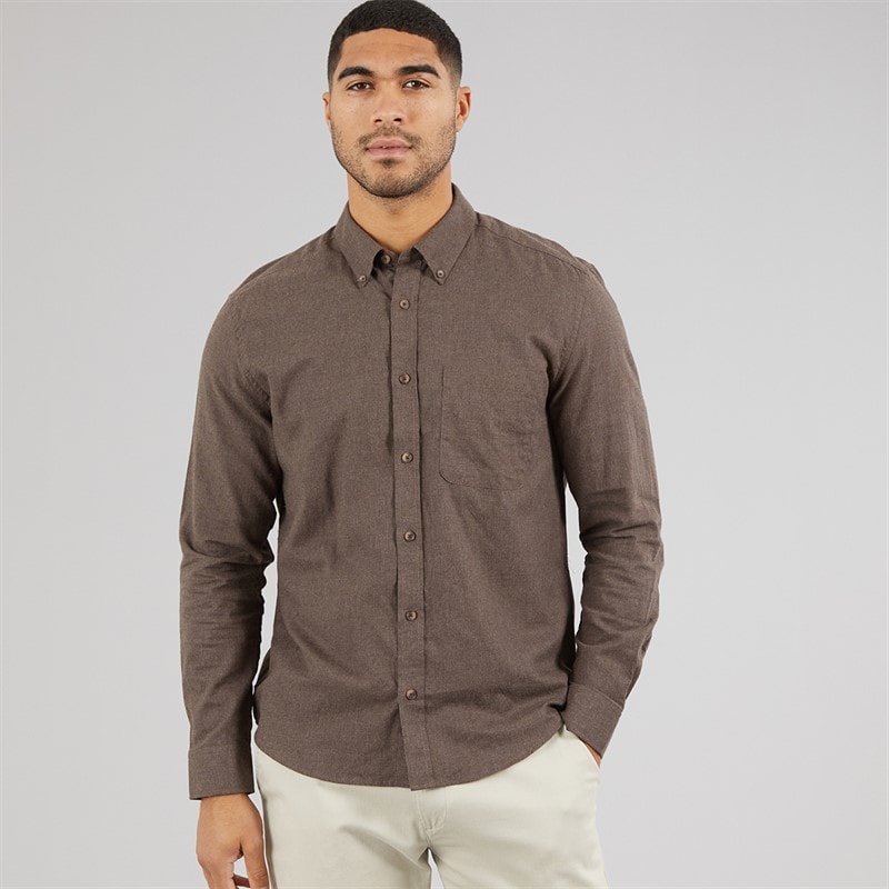 ONLY & SONS Mens Jupiter Long Sleeve Shirt Demitasse - Image 3