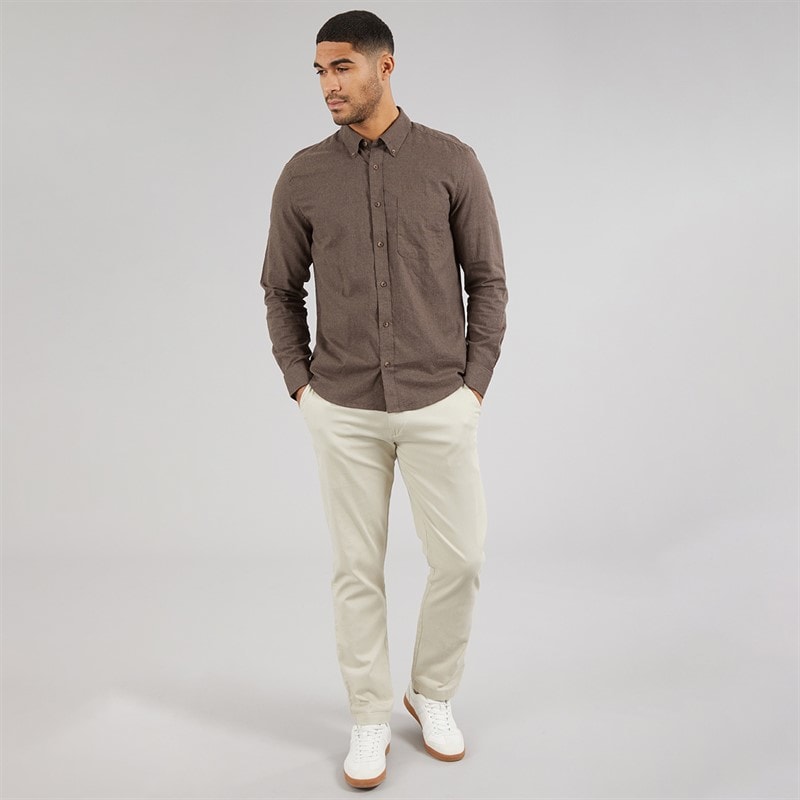ONLY & SONS Mens Jupiter Long Sleeve Shirt Demitasse - Image 4