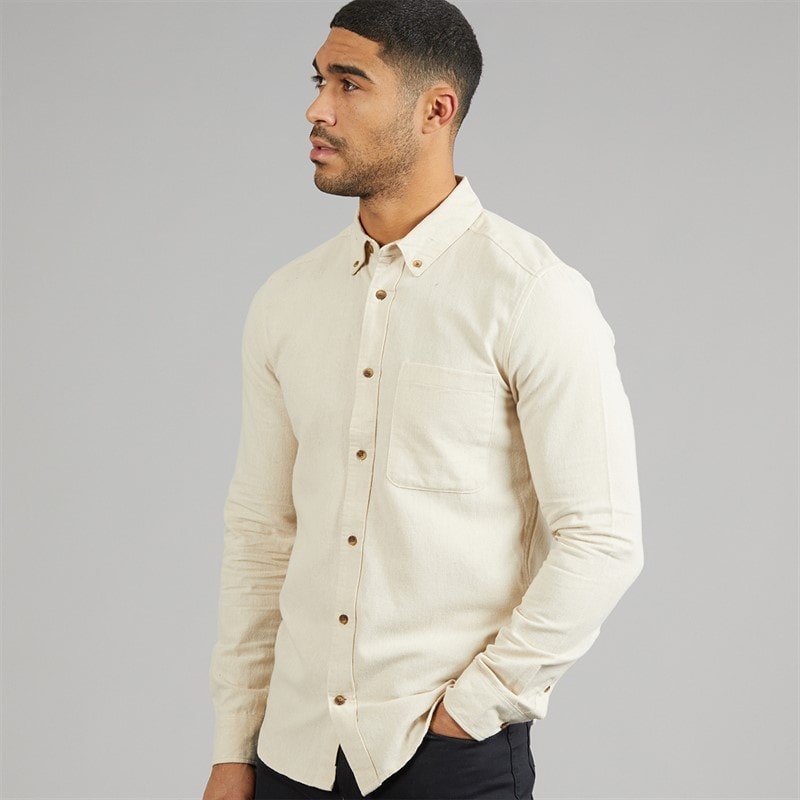 ONLY & SONS Mens Gudmund Slim Shirt Silver Lining - Image 1