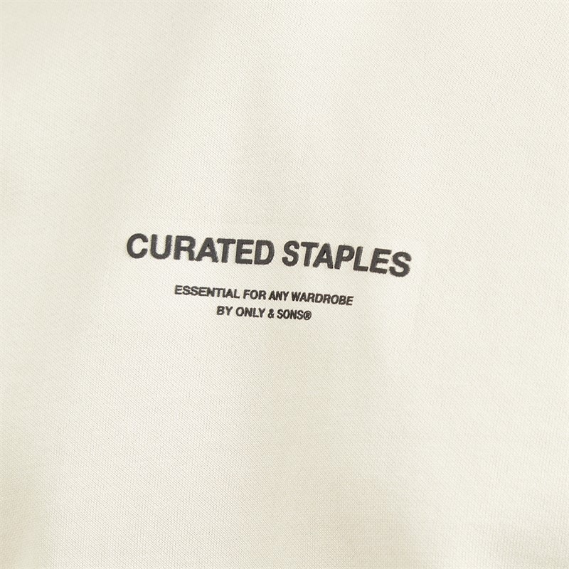 ONLY & SONS Mens Curated Hoodie Silver Lining - Image 3
