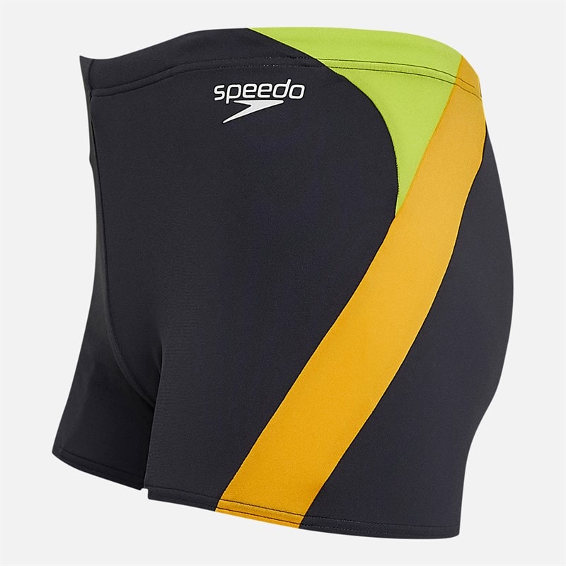Speedo Mens Hyperboom Logo Splice Aquashorts Light Grey - Image 3