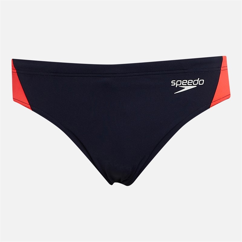 Speedo Mens Male Hyper Boom Logo Splice 7cm Briefs Navy