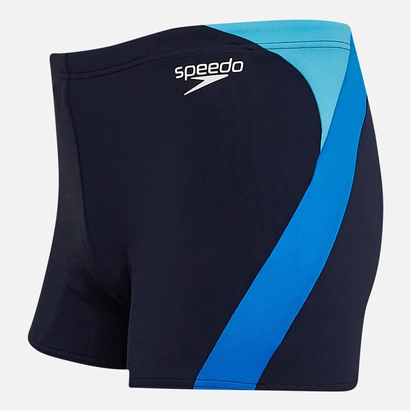 Speedo Mens Hyperboom Logo Splice Aquashorts Navy - Image 3
