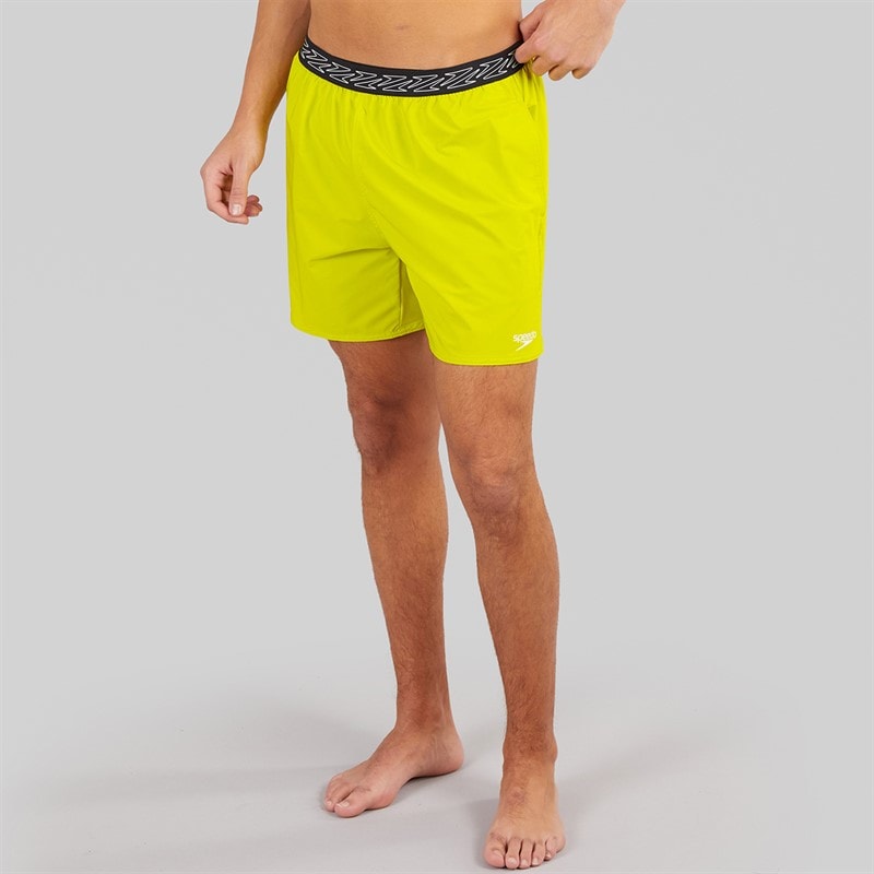 Speedo Mens Hyperboom Band 16 Inch Watershort Swim Shorts Bitter Lime - Image 1