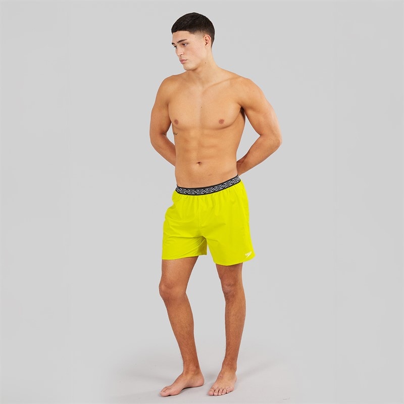 Speedo Mens Hyperboom Band 16 Inch Watershort Swim Shorts Bitter Lime - Image 4