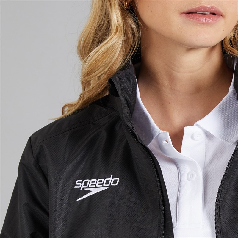 Speedo Womens Club Vaposhield Full Zip Rain Jacket Black - Image 5