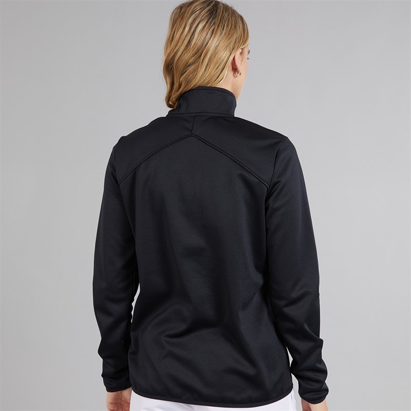 Speedo Womens Club 1/2 Zip Mid Layer Training Top Black - Image 2