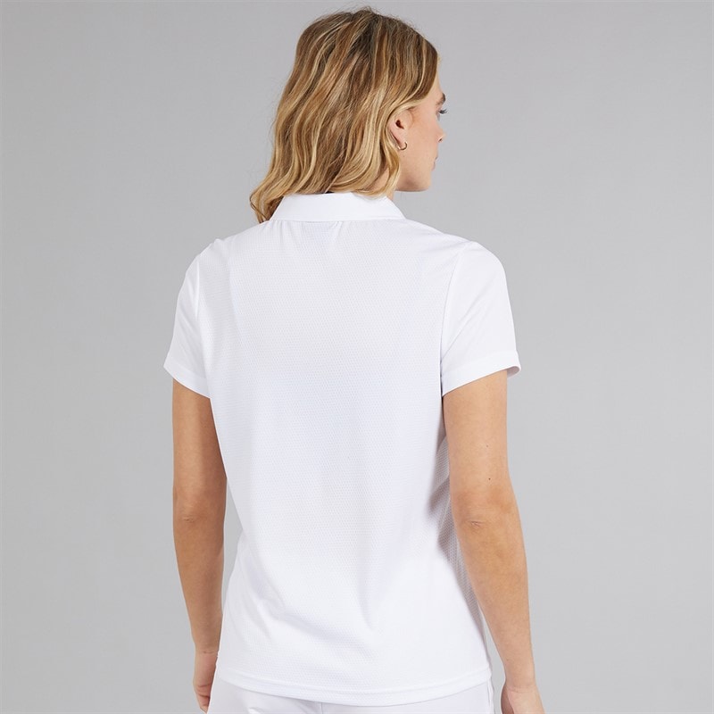 Speedo Womens Club Dry Polo Shirt White - Image 2