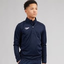 Speedo Junior Club 1/2 Zip Mid Layer Training Top Navy
