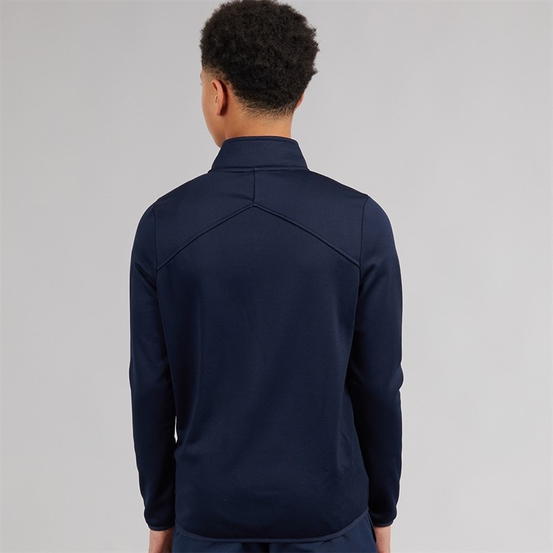 Speedo Junior Club 1/2 Zip Mid Layer Training Top Navy - Image 2