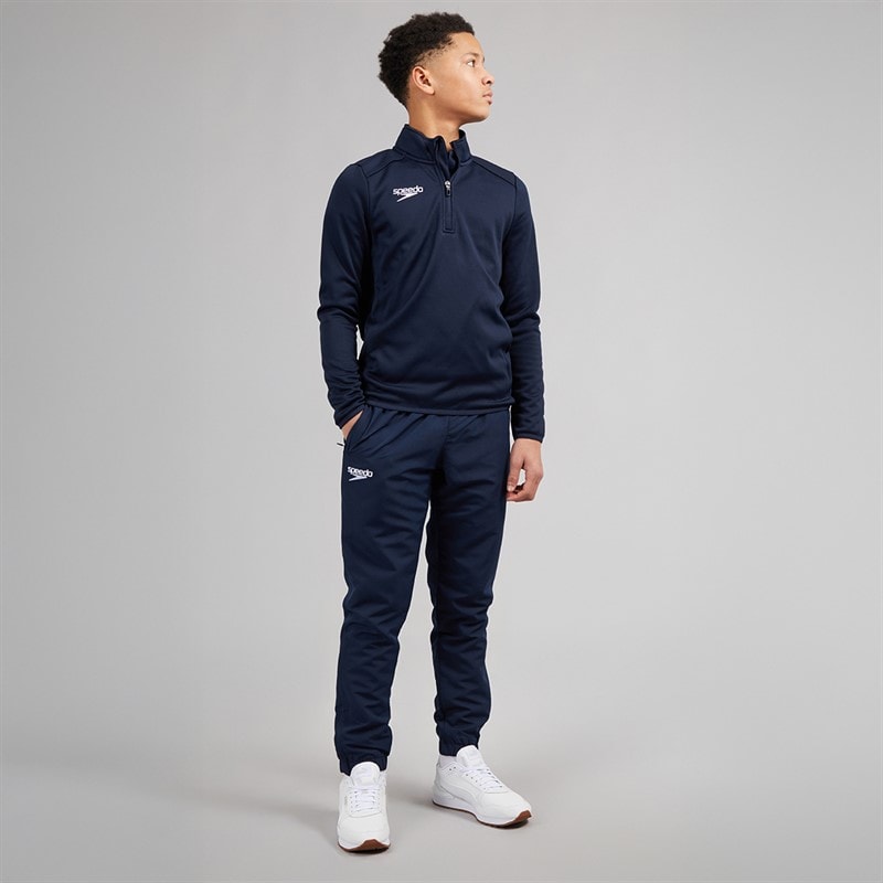 Speedo Junior Club 1/2 Zip Mid Layer Training Top Navy - Image 3
