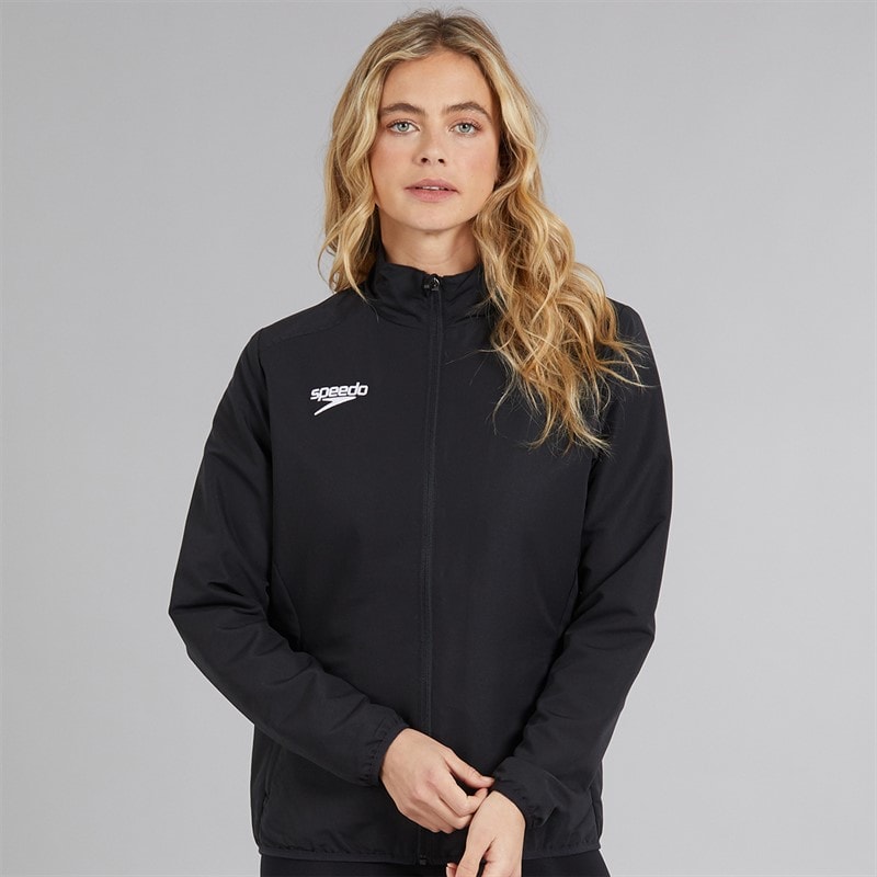 Speedo Womens Club Track Jacket Black - Image 3