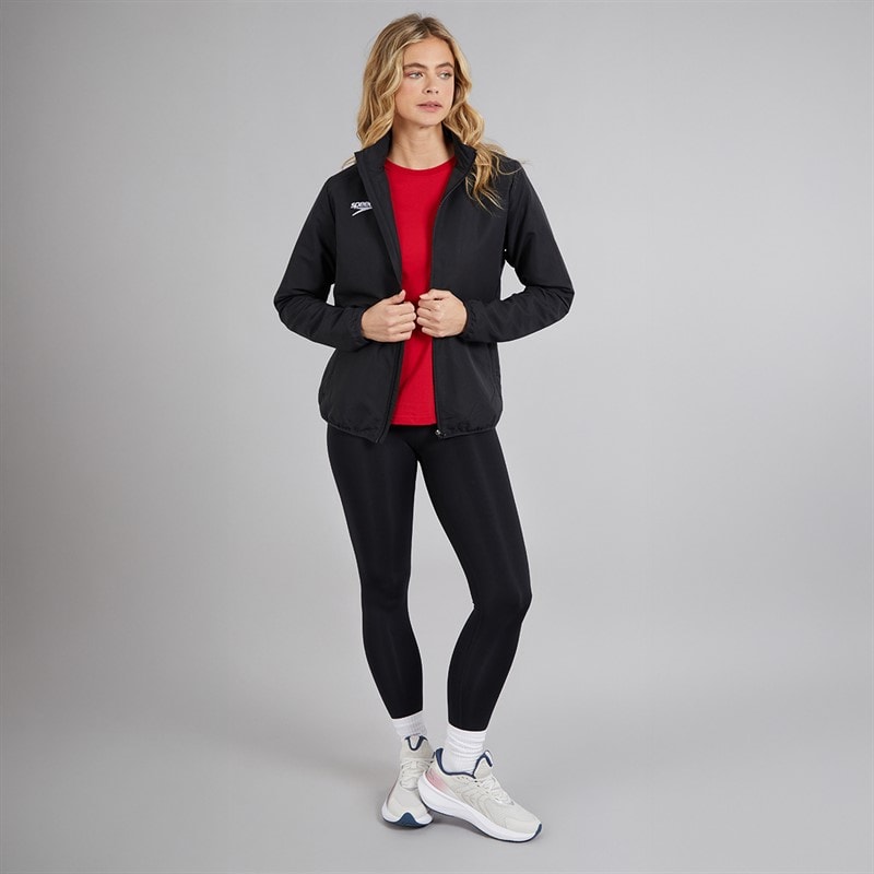 Speedo Womens Club Track Jacket Black - Image 4