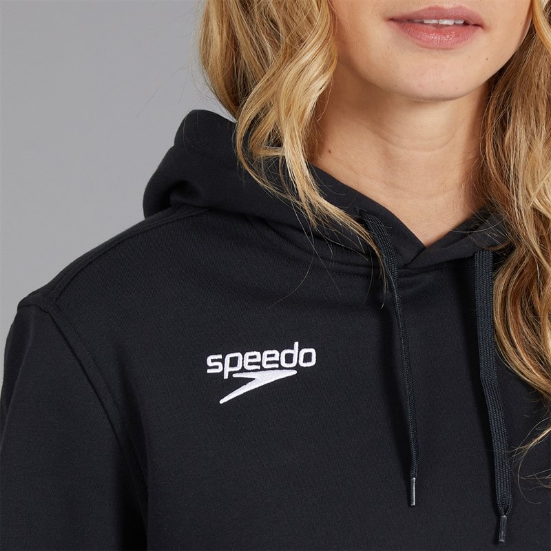 Speedo Womens Club Hoodie Black - Image 3