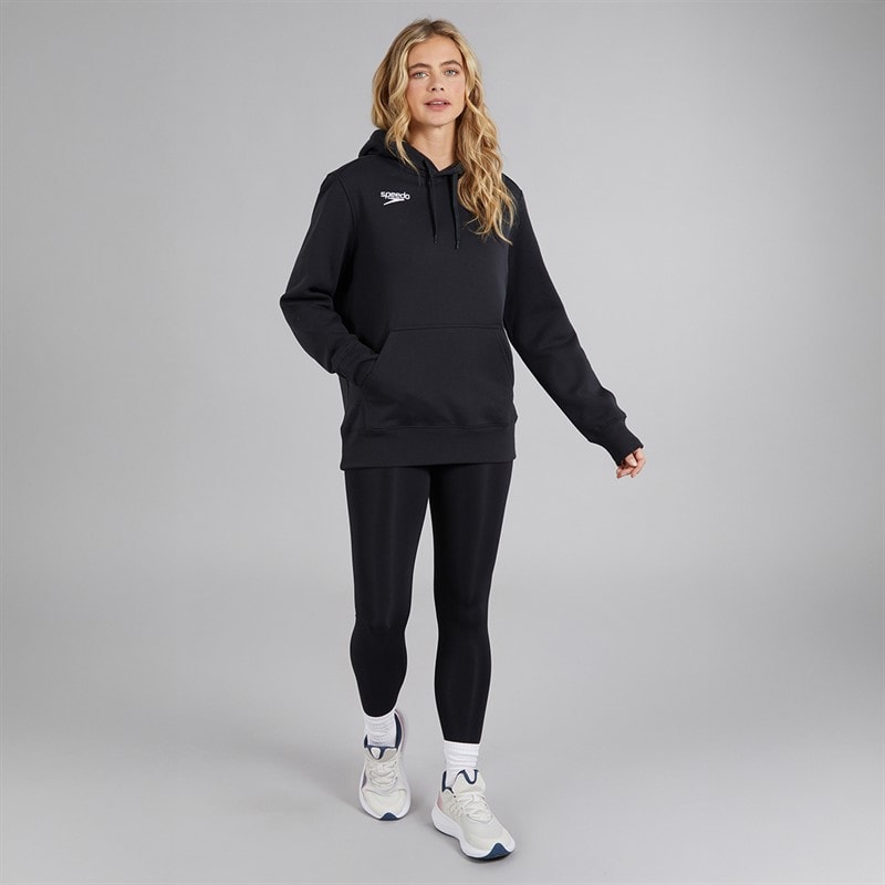 Speedo Womens Club Hoodie Black - Image 4