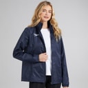 Speedo Womens Club Vaposhield Full Zip Rain Jacket Navy