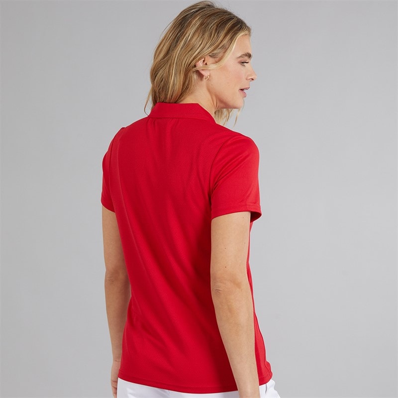 Speedo Womens Club Dry Polo Shirt Flag Red - Image 2