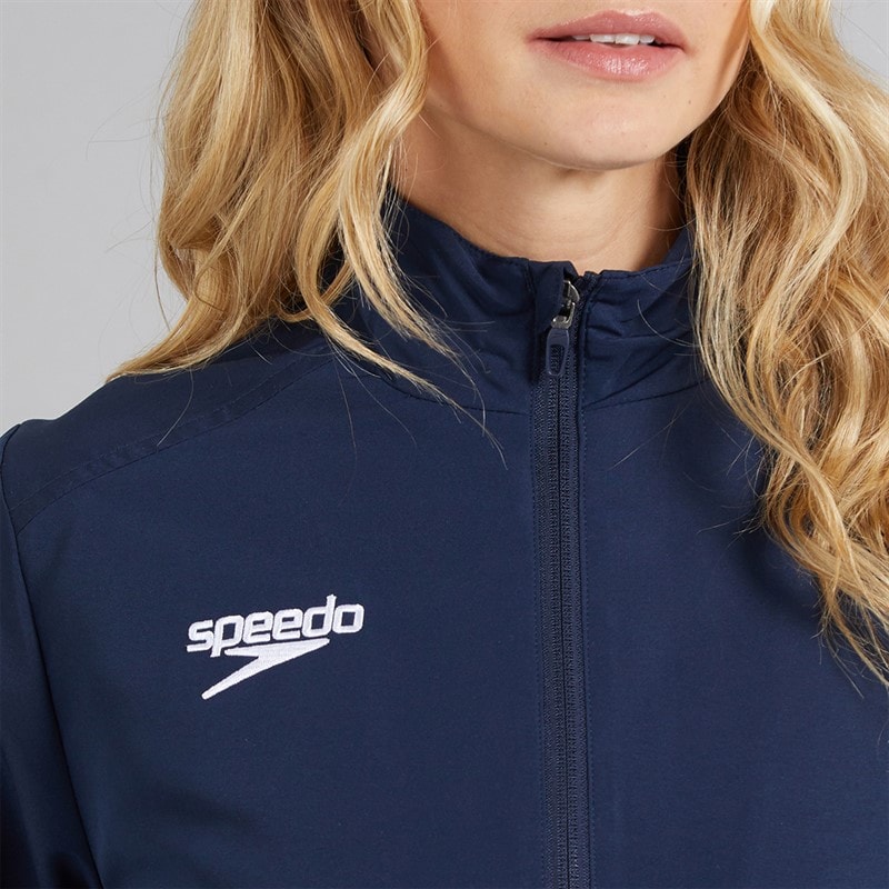 Speedo Womens Club Track Jacket Navy - Image 5