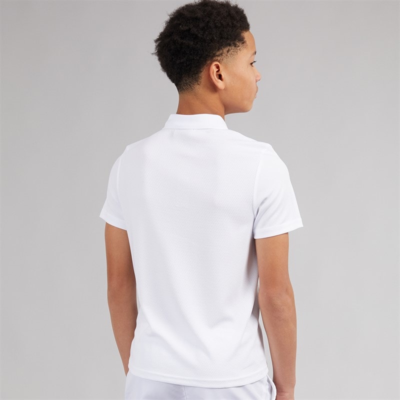 Speedo Junior Club Dry Polo Shirt White - Image 2