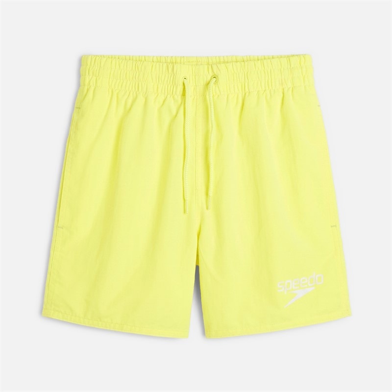Speedo Junior Boys Essential 13 Inch Swim Shorts Hyper Yellow/Cobalt/Emerald