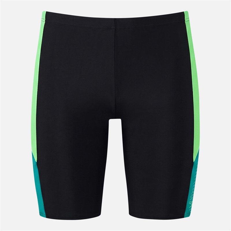 Speedo Mens Dive Splice Jammers Black/Turquoise Gem