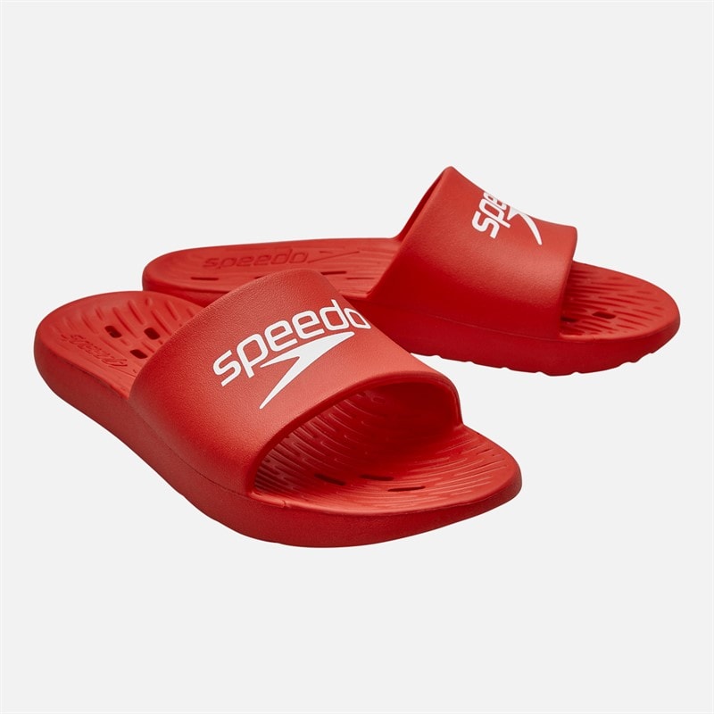 Speedo Mens Slides Federation Red/White
