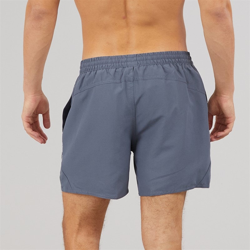 Speedo Mens Hyperboom Splice 16 Inch Swim Shorts Grey Lead/Black - Image 3