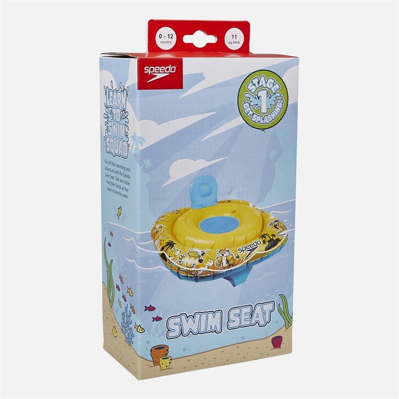Speedo Infant Swim Seat 0-1 Years Bright Yellow/Black/Azure Blue - Image 2