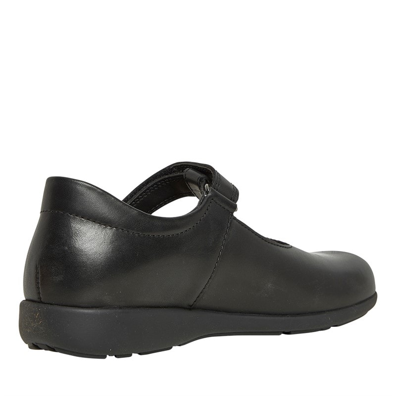 Start-Rite Girls Lesson Wide Fit Shoes Black Leather - Image 5