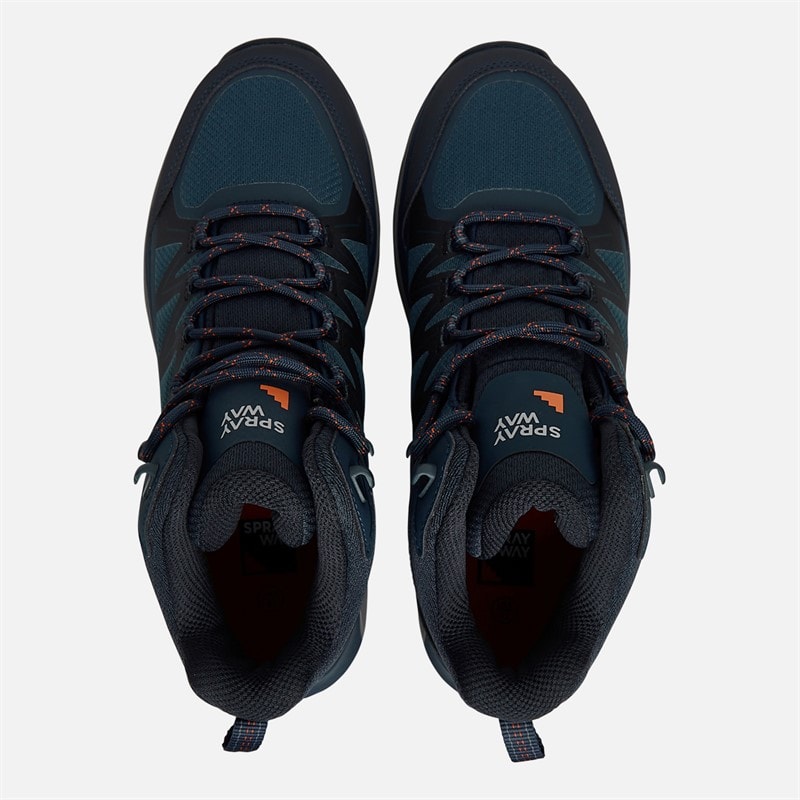 Sprayway Mens Burbage Mid Hydrodry Waterproof Walking Boots Navy - Image 4