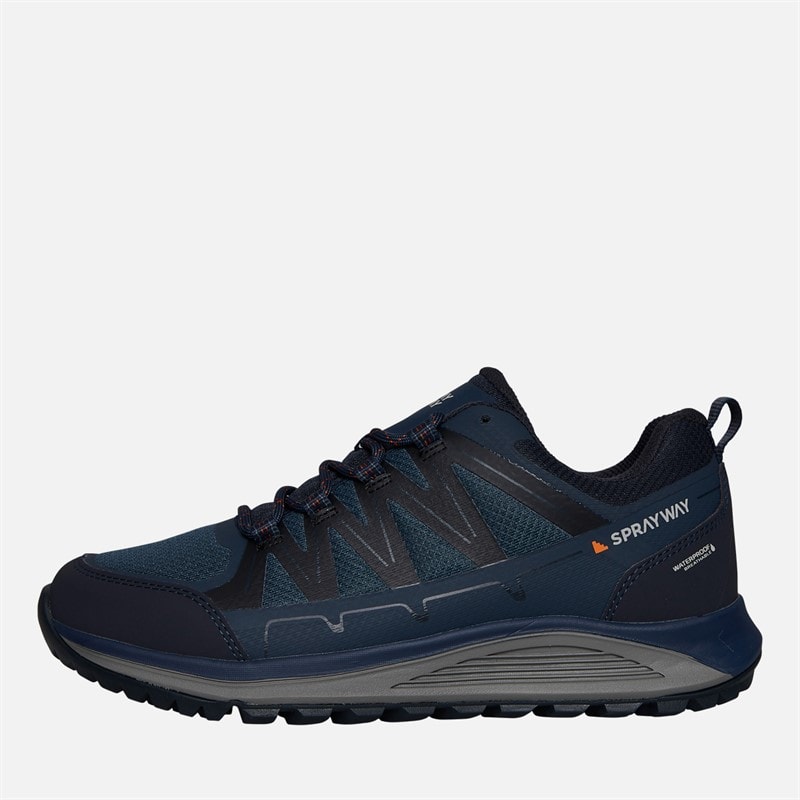 Sprayway Mens Burbage Low Hydrodry Waterproof Walking Shoes Navy - Image 1