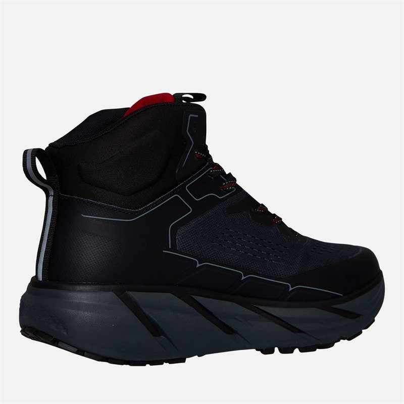 Sprayway Mens Higger Mid Hydrodry Waterproof Trail Walking Boots Black/Charcoal/Tango Red - Image 5